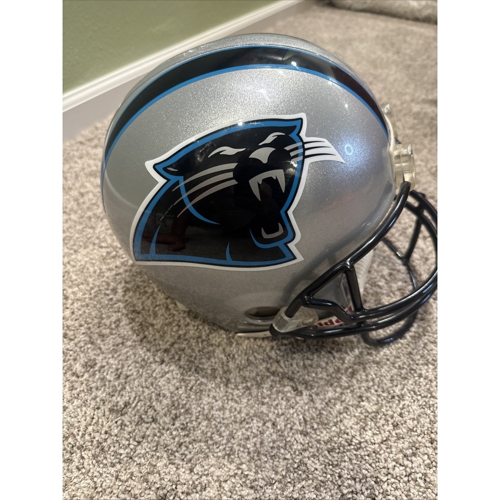 CAROLINA PANTHERS NFL FULL SIZE REPLICA RIDDELL FOOTBALL HELMET